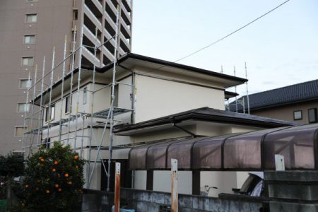 水戸市のK様邸で外壁屋根塗装